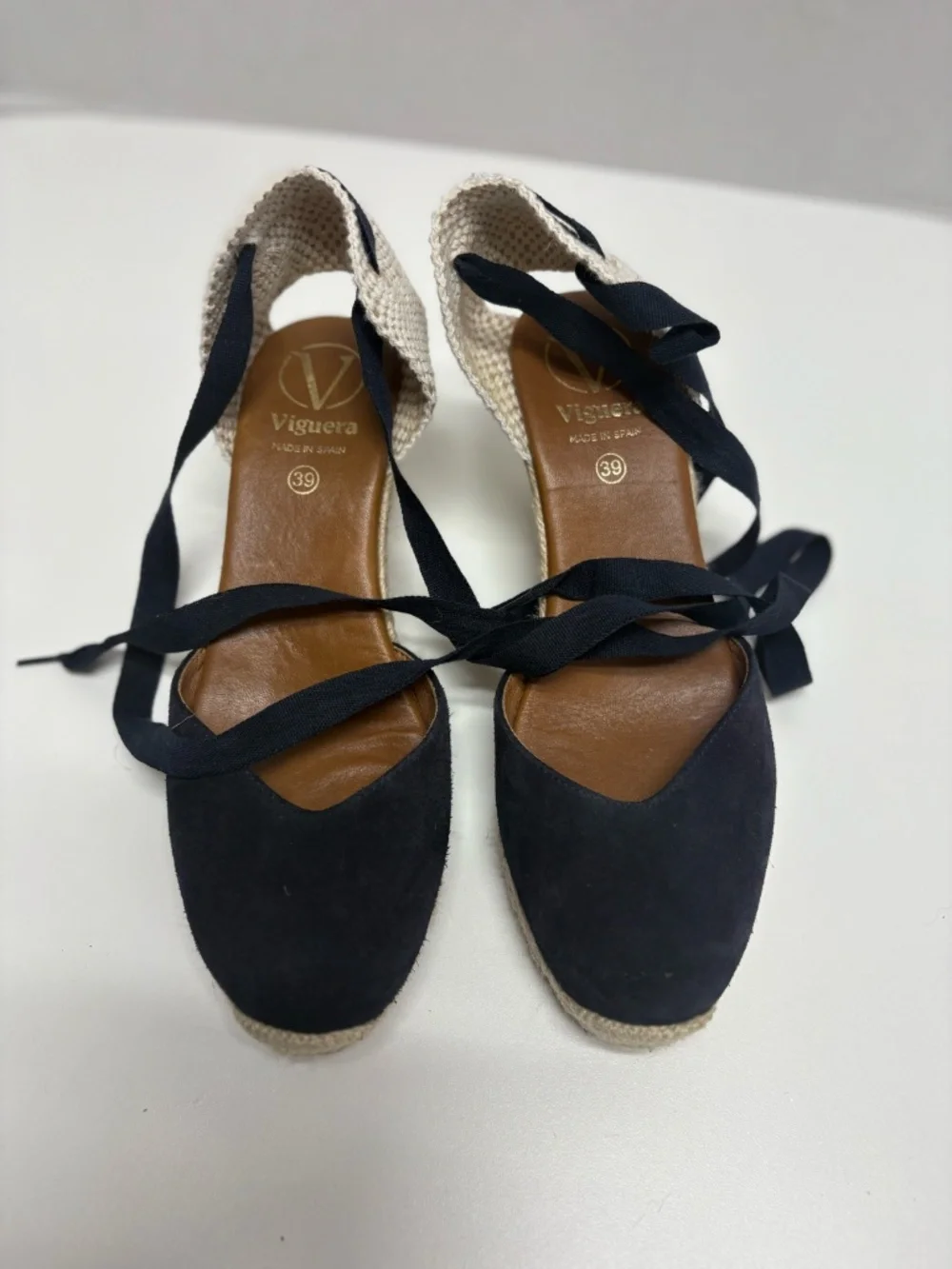 Viguera Valencian-Style Espadrilles With Jute Wedge - Size 39 (8.5 US) - Picture 13 of 14